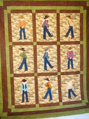 Jamie Plays Cowboys Quilt Kit1