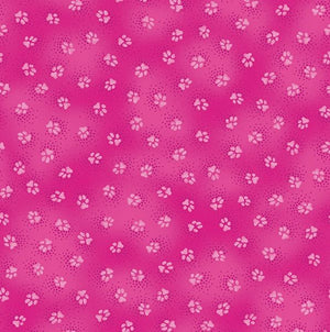 96 Dogs and Doggies Paws Pink