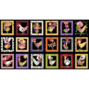 Chicken Chique Panel Black