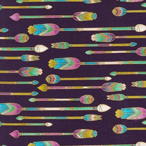 Michael Miller Fly Free Arrows Purple