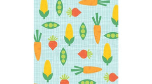 Studio E Funny Farm Carrots Blue