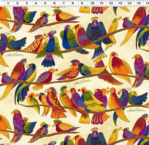 Wild Ones Flannel Birds Cream1