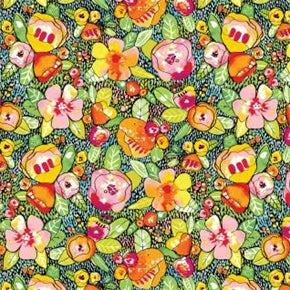 Fat Quarter Frenzy Other Fantasy Garden Flowers Multi