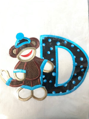 Embroidered Alphabet Bag D