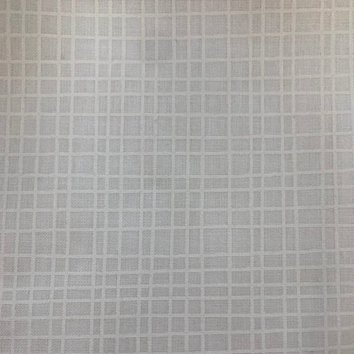 Wide Fabric Grid White