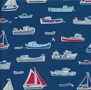 Fat Quarter Frenzy Seaside Makower Marina Boats