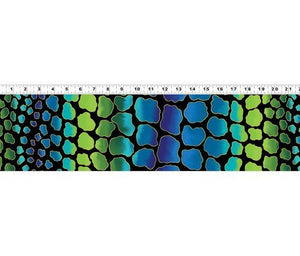 Fat Quarter Frenzy Laurel Burch. Giraffe Hide Blue