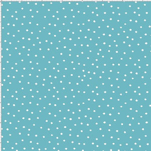 Fat Quarter Frenzy Loralie Petite Spots Turquoise
