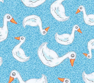 Fat Quarter Frenzy Children Barnyard Boogie Ducks