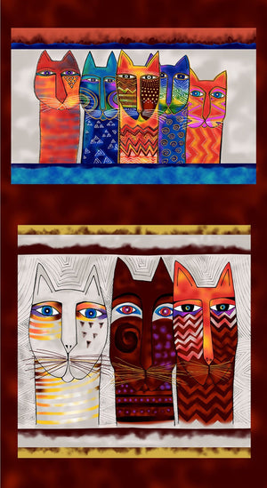 Feline Frolic Pillow Coloured