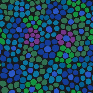 Kaffe Fassett Flower Dot Black