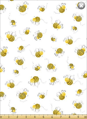 Bees on White