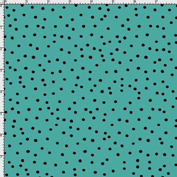 Fat Quarter Frenzy Loralie Dinky Dots Turquoise/Black