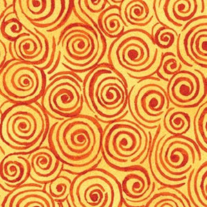 Swirls Yellow/Orange