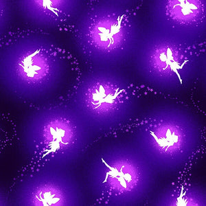 Summer Night Soiree Purple Fairies. Shines in the Dark
