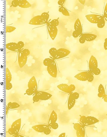 Fat Quarter Frenzy Other Kona Butterflies Yellow