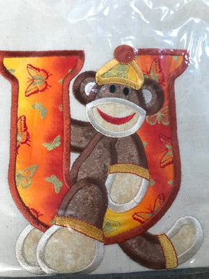 Embroidered Alphabet Bag U