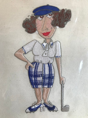 Loralie Designs Embroidery Lady Golfer 1