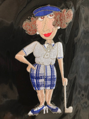 Loralie Designs Embroidery Lady Golfer 2