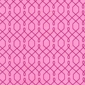 Fat Quarter Frenzy Other Lovely Lattice Pink