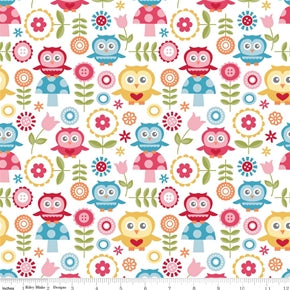 Fat Quarter Frenzy Children Fine and Dandy Large White