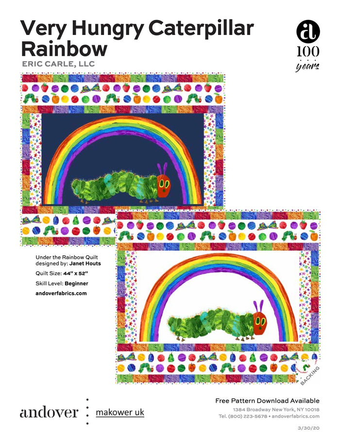 Free Pattern Very Hungry Caterpillar Rainbow 1